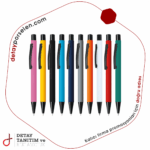 Baskılı Metal Tükenmez Kalem (Rubber Gövde)