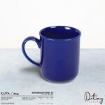 Promosyon Logo Baskılı Lacivert Porselen Kupa