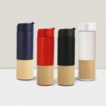 Promosyon Logo Baskılı Bambu Termos