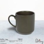 Promosyon Logo Baskılı Mat Siyah Porselen Kupa