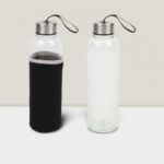 Promosyon Logo Baskılı Cam Matara-Metal Kapak