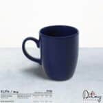 Baskılı Mat Lacivert Seramik Kupa